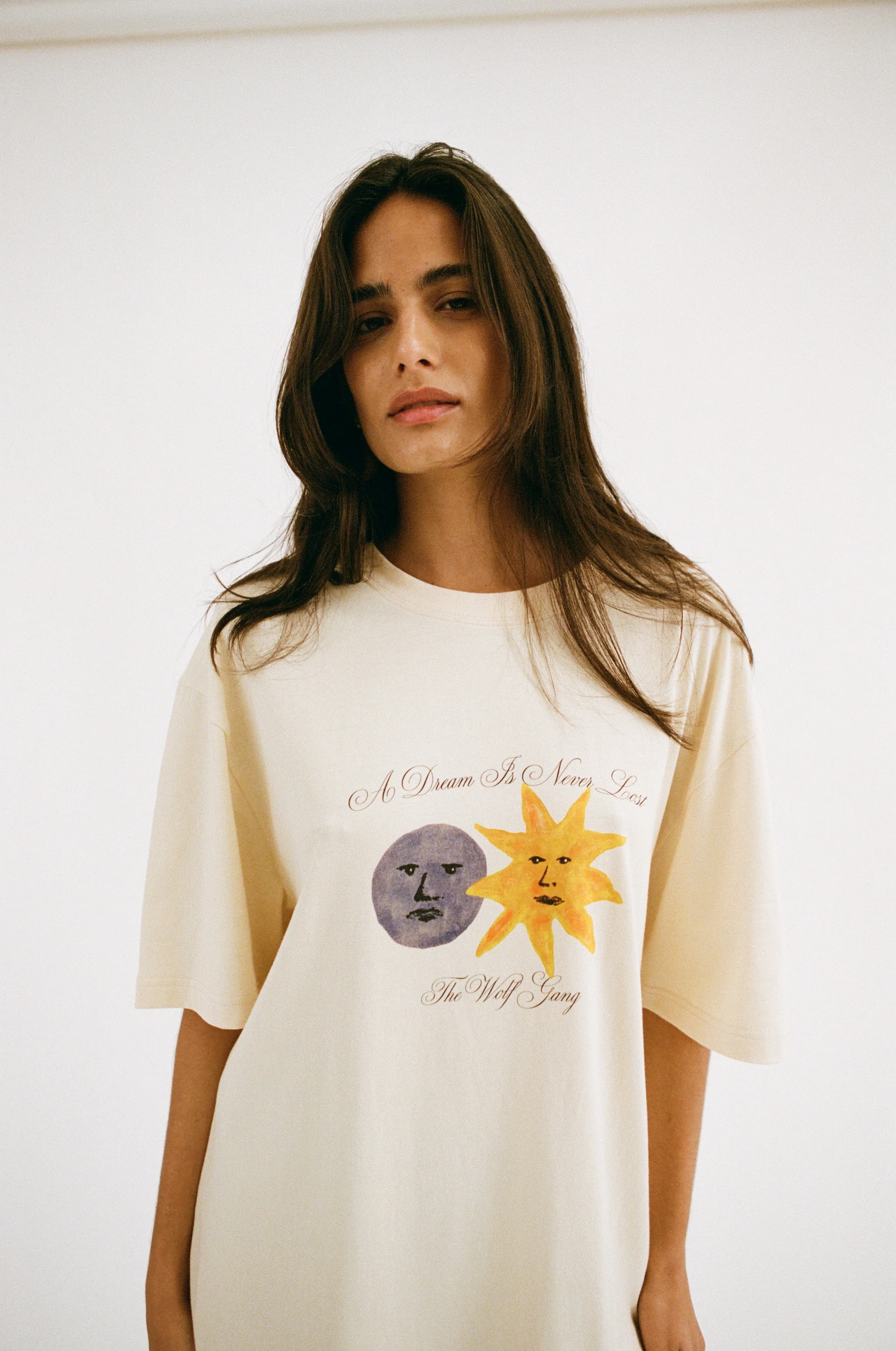 Relaxed Camiseta T-shirt - Cream - Image 2