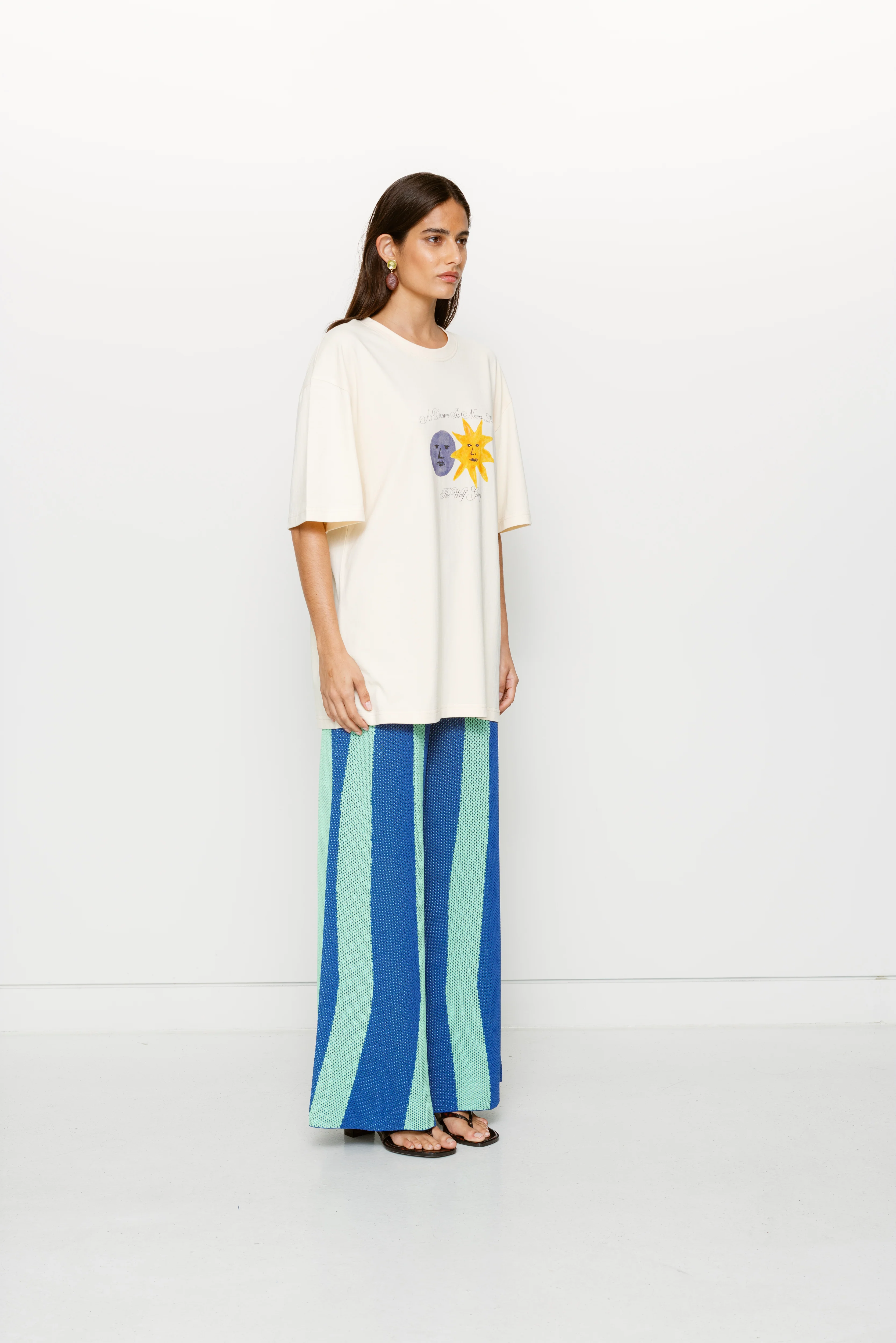 Relaxed Camiseta T-shirt - Cream - Image 4