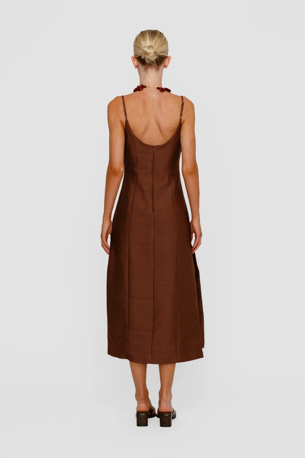 Romy Maxi Dress - Chocolate - Image 4