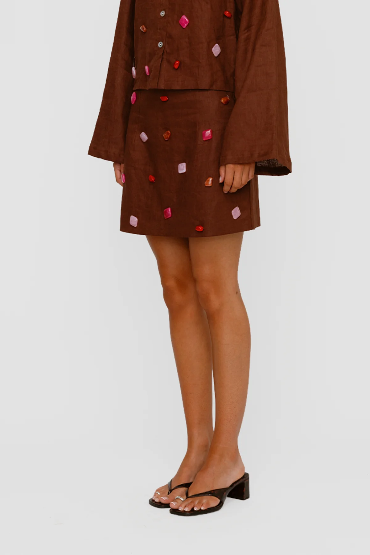 Romy Skirt - Chocolate - Image 4