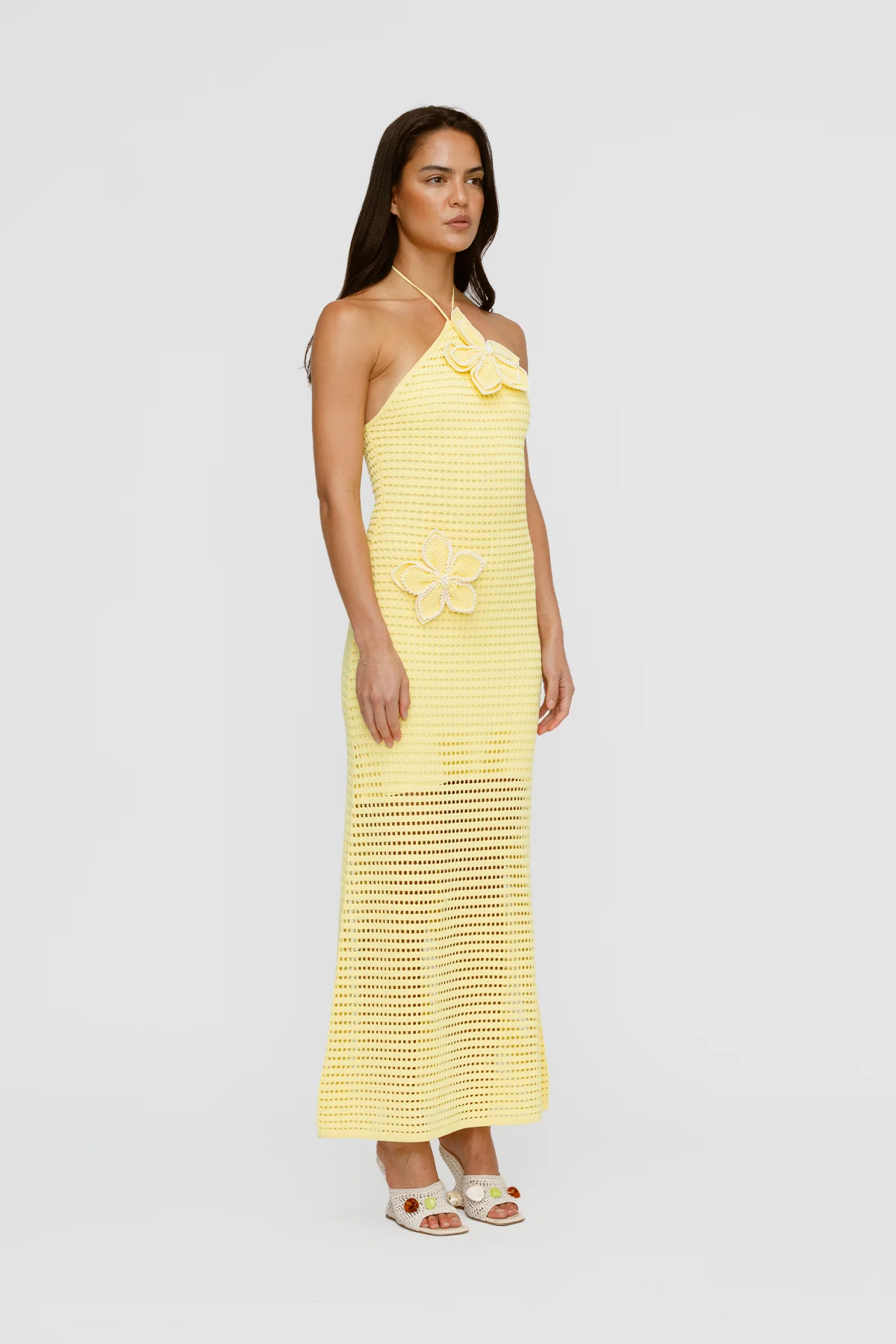 Sevilla Maxi Dress - Lemon - Image 2