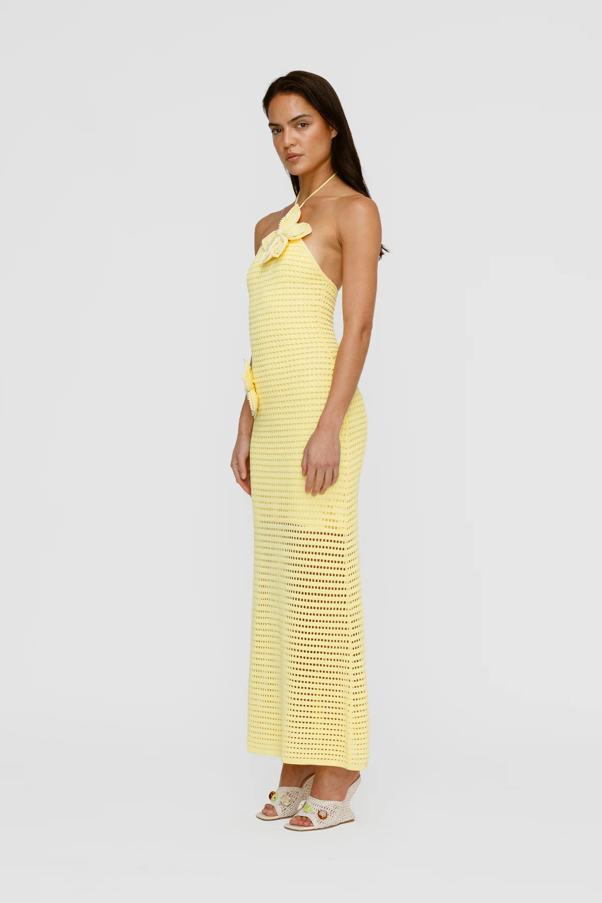 Sevilla Maxi Dress - Lemon - Image 3