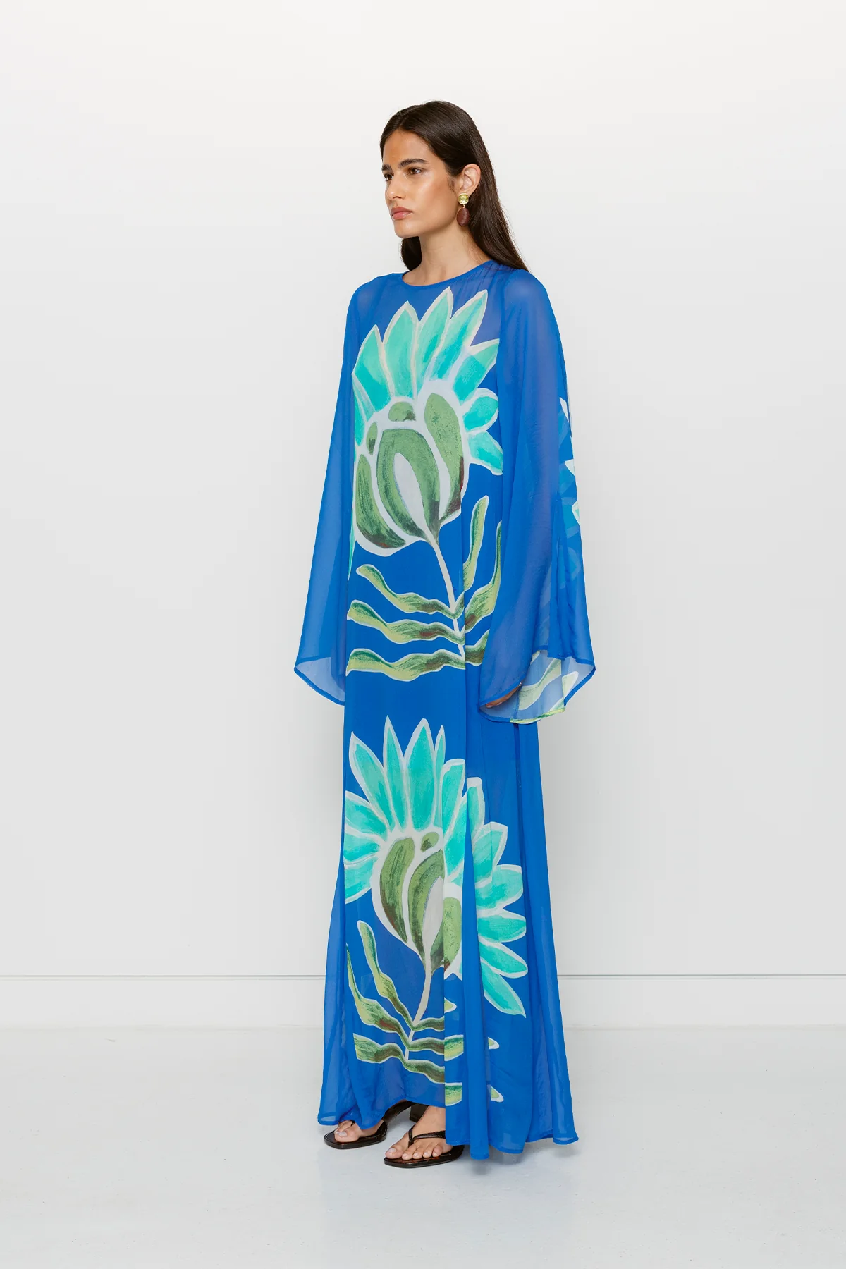 Solsana Long Sleeve Dress - Fern - Image 3
