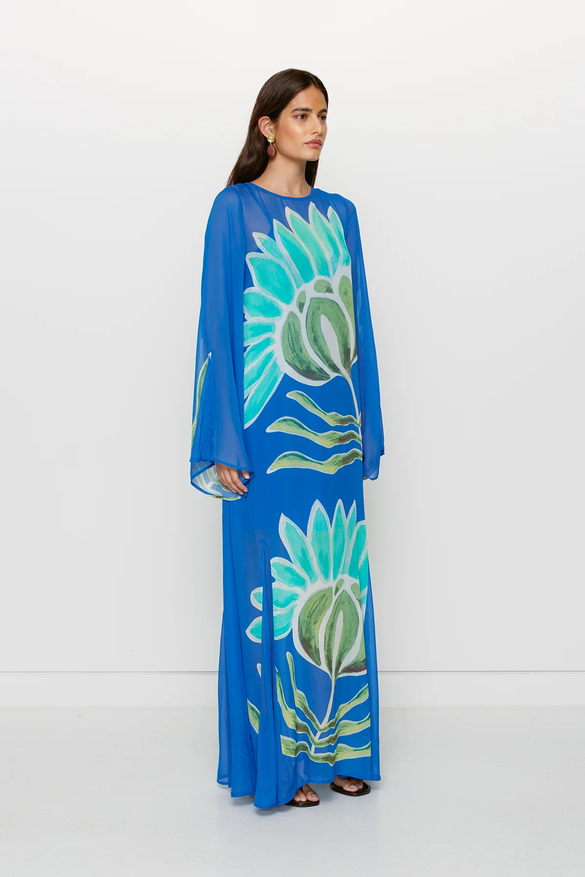Solsana Long Sleeve Dress - Fern - Image 4