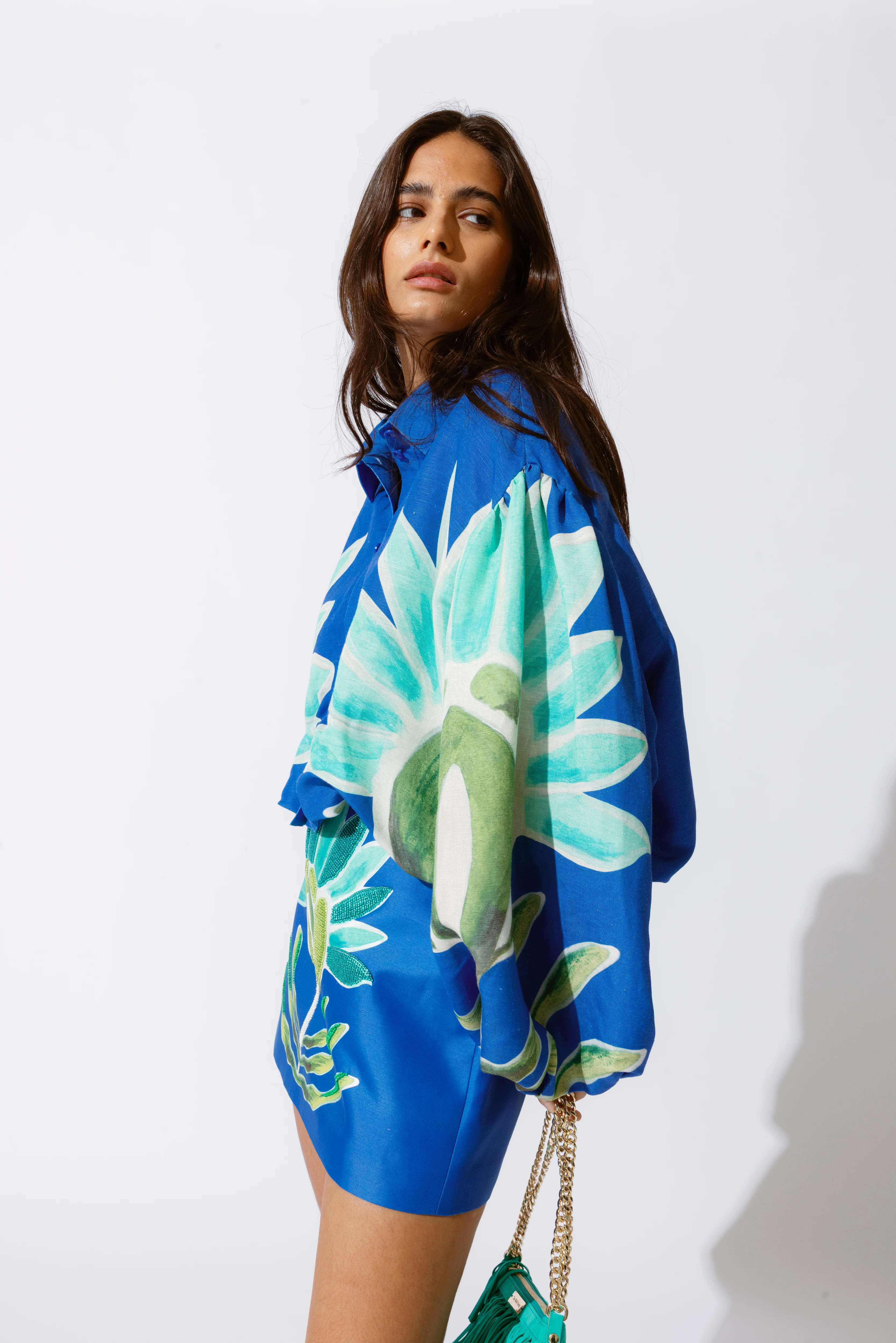 Solsana Mini Skirt - Fern - Image 4