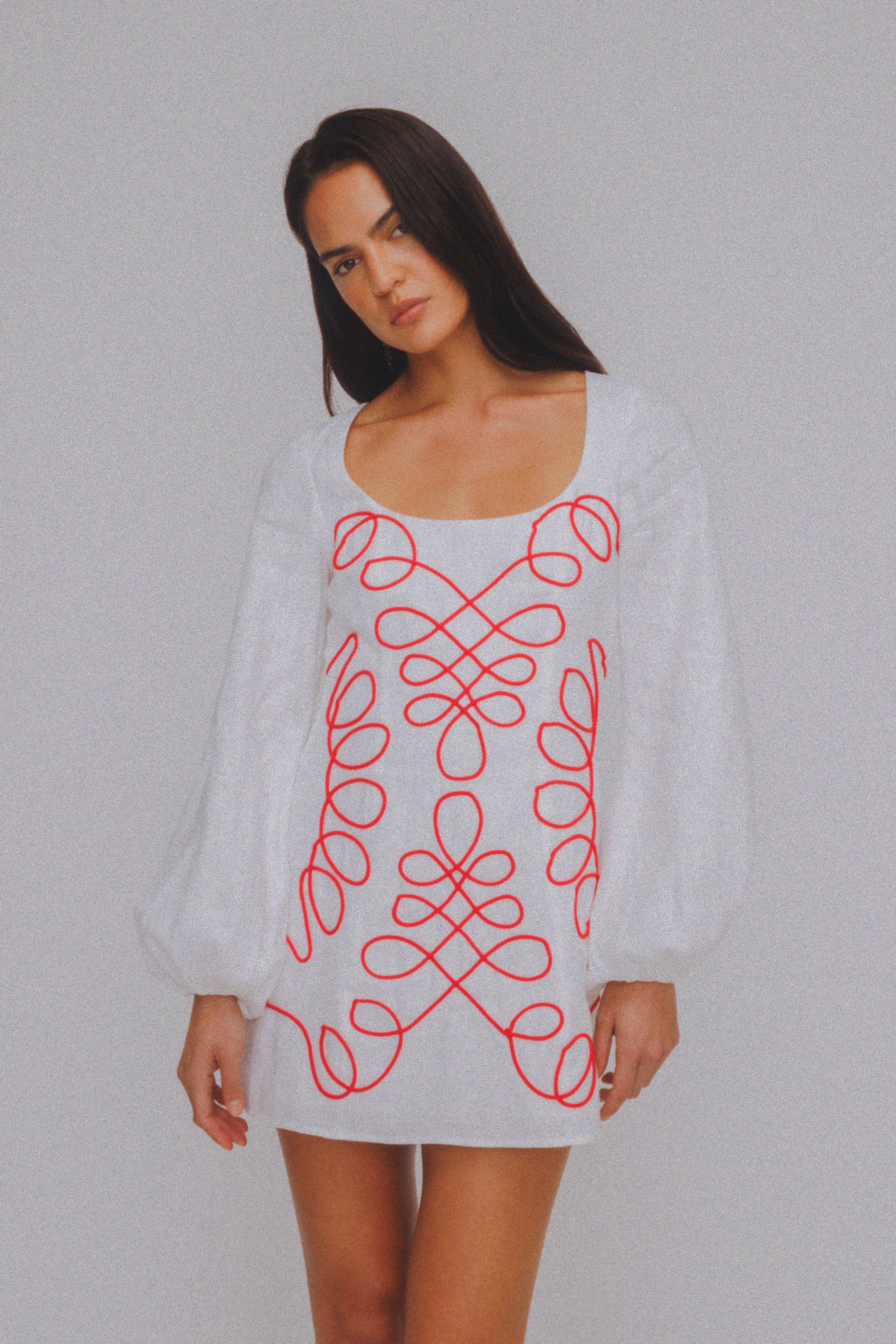 Soriah Mini Dress - Ivory - Image 2