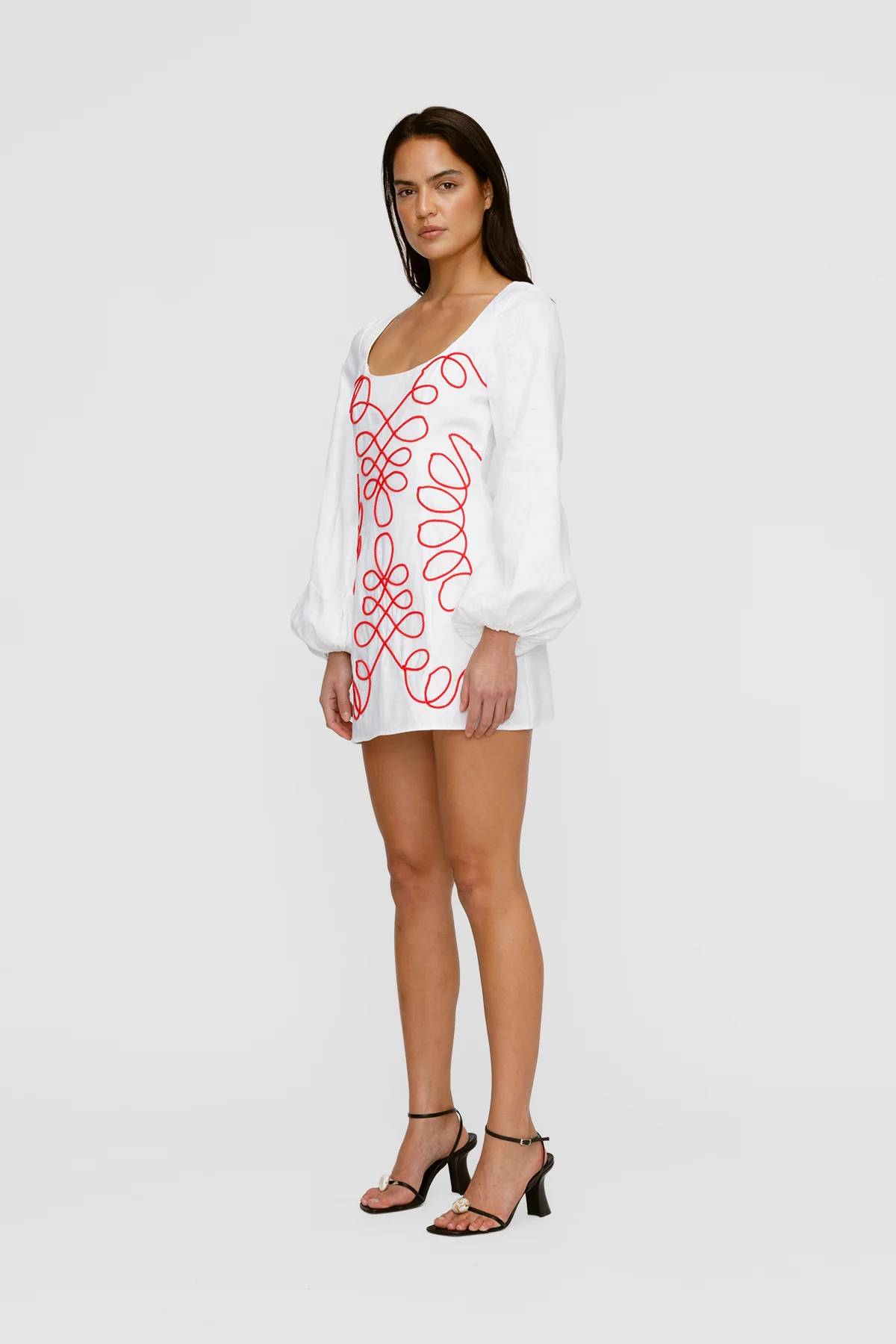 Soriah Mini Dress - Ivory - Image 4