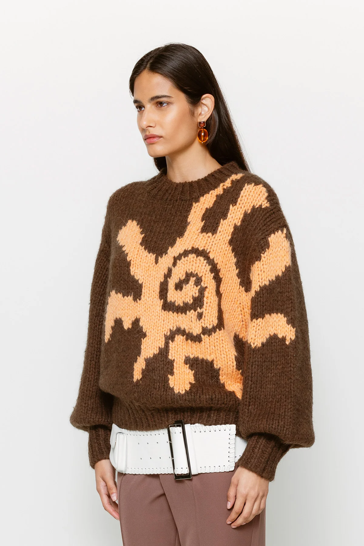 Sueno Knit Sweater - Brown Sun - Image 3