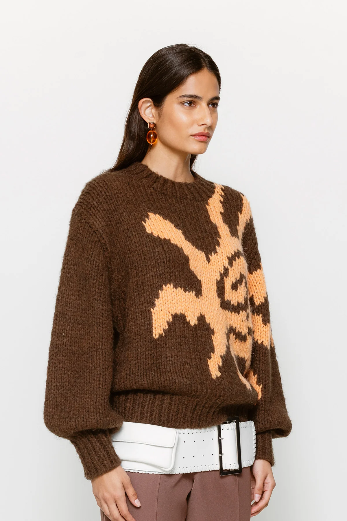 Sueno Knit Sweater - Brown Sun - Image 4