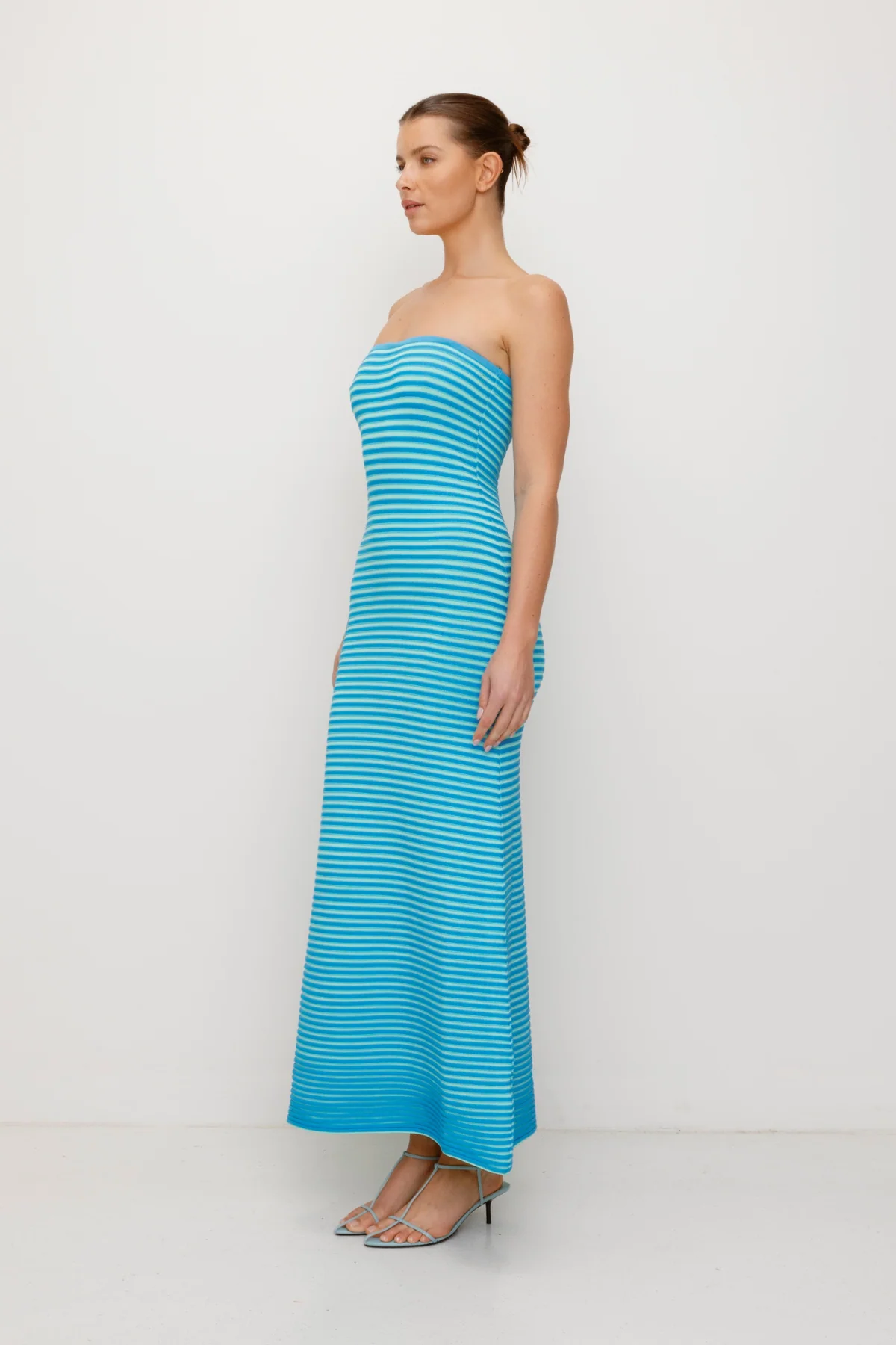 Sunmor Knit Maxi Dress - Aqua - Image 6