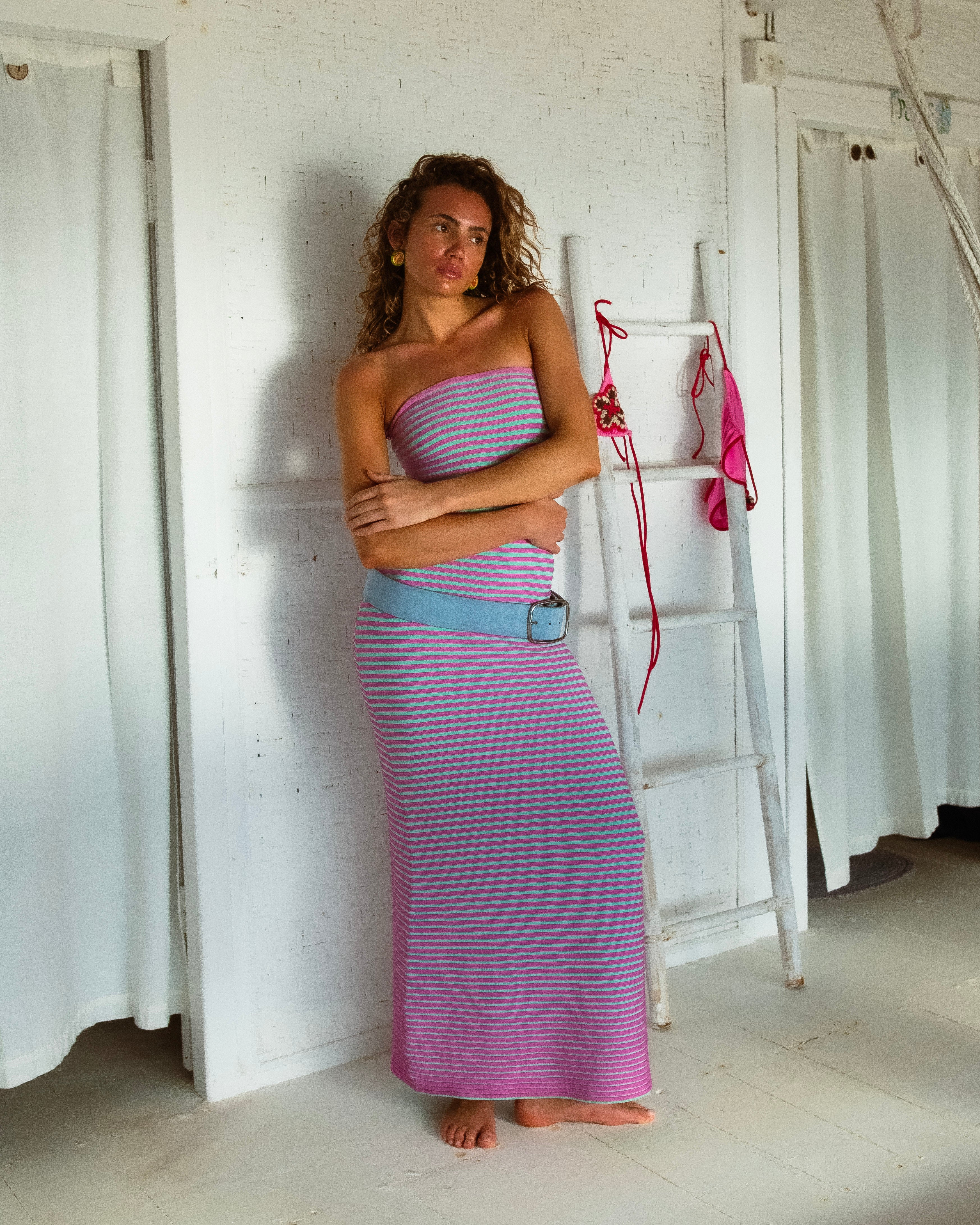 Sunmor Knit Maxi Dress - Lavender - Image 7