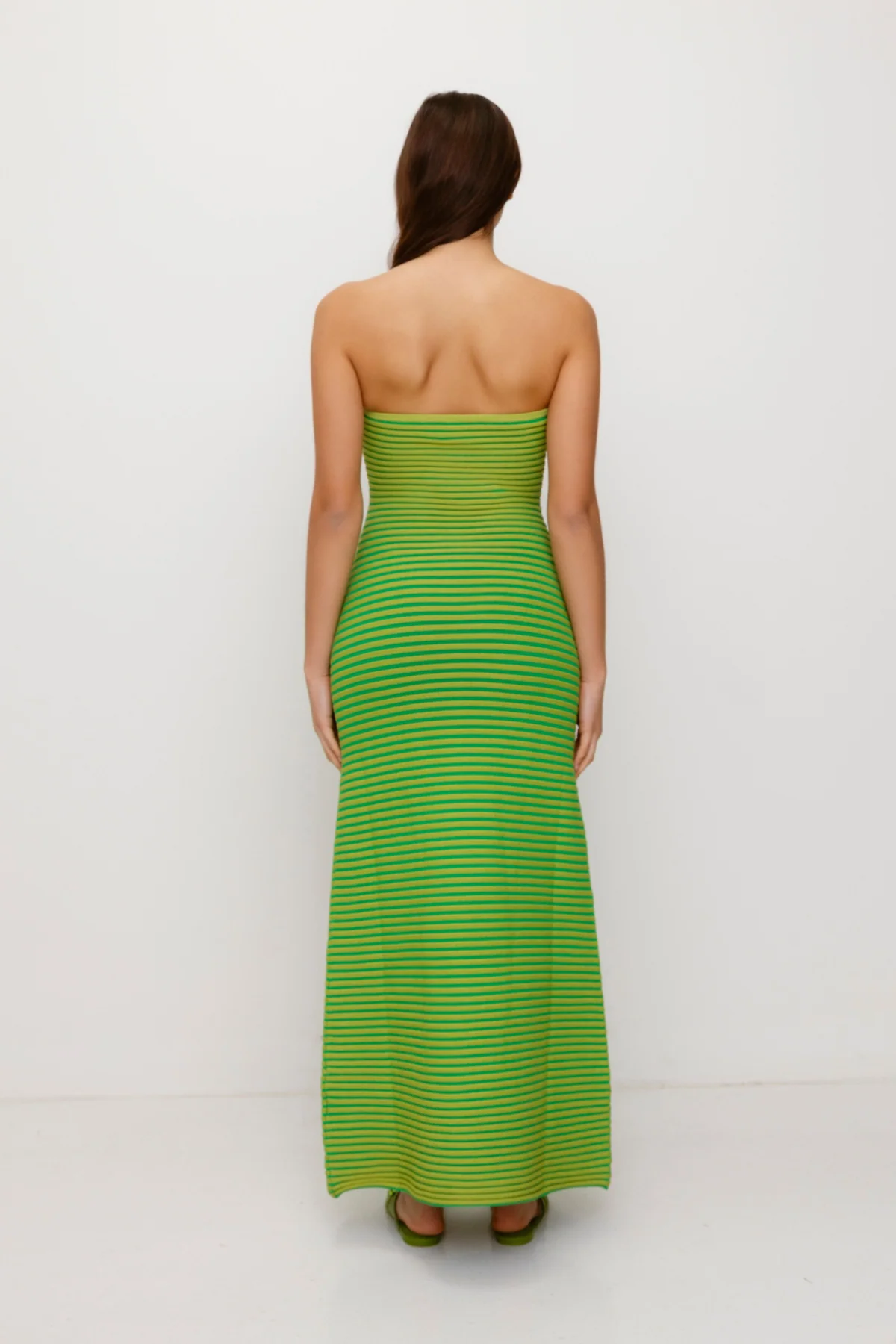 Sunmor Knit Maxi Dress - Lime - Image 3