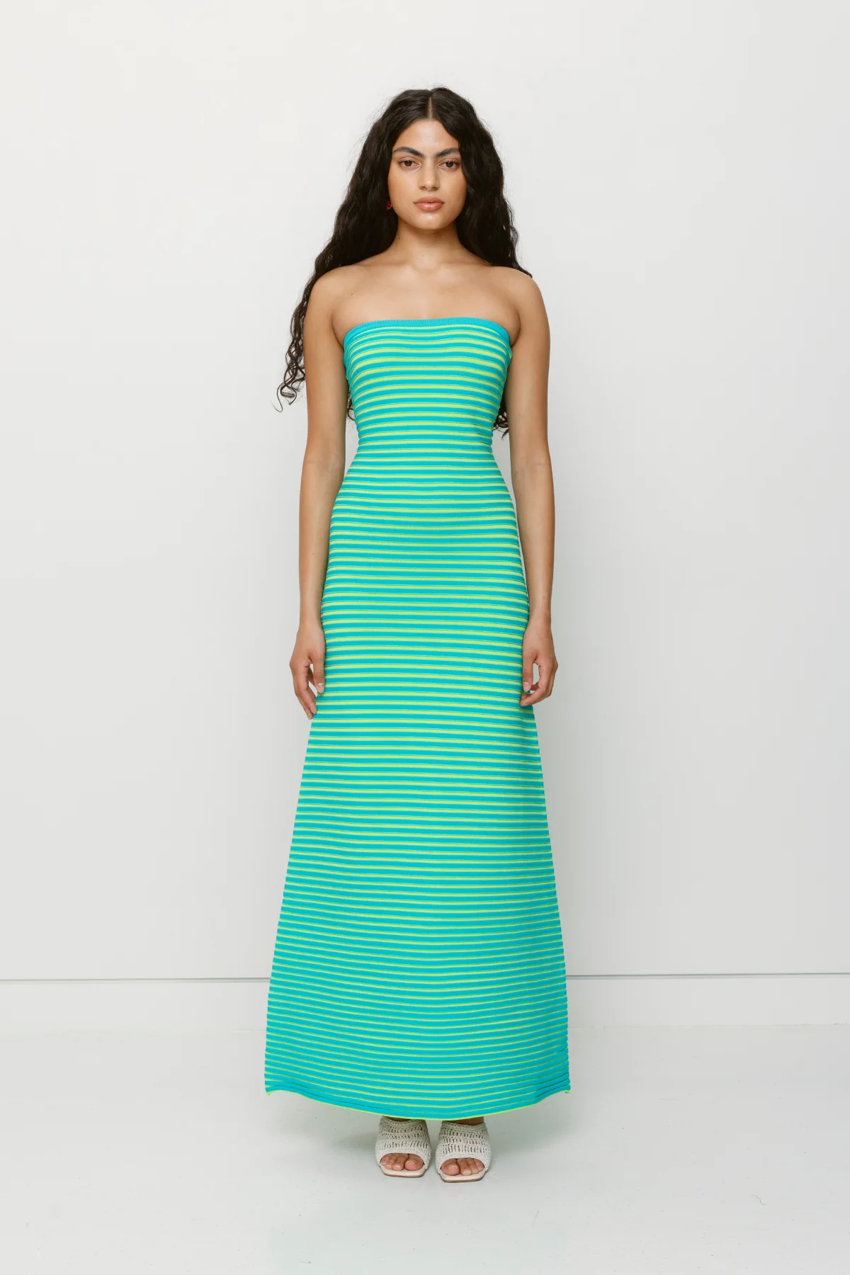 Sunmor Knit Maxi Dress - Ocean - Image 3