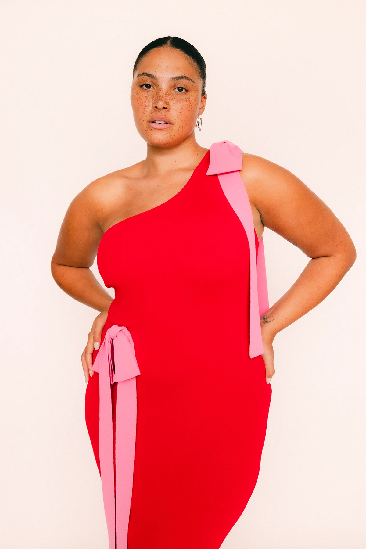 Tacha Maxi Dress - Cherry - Image 2