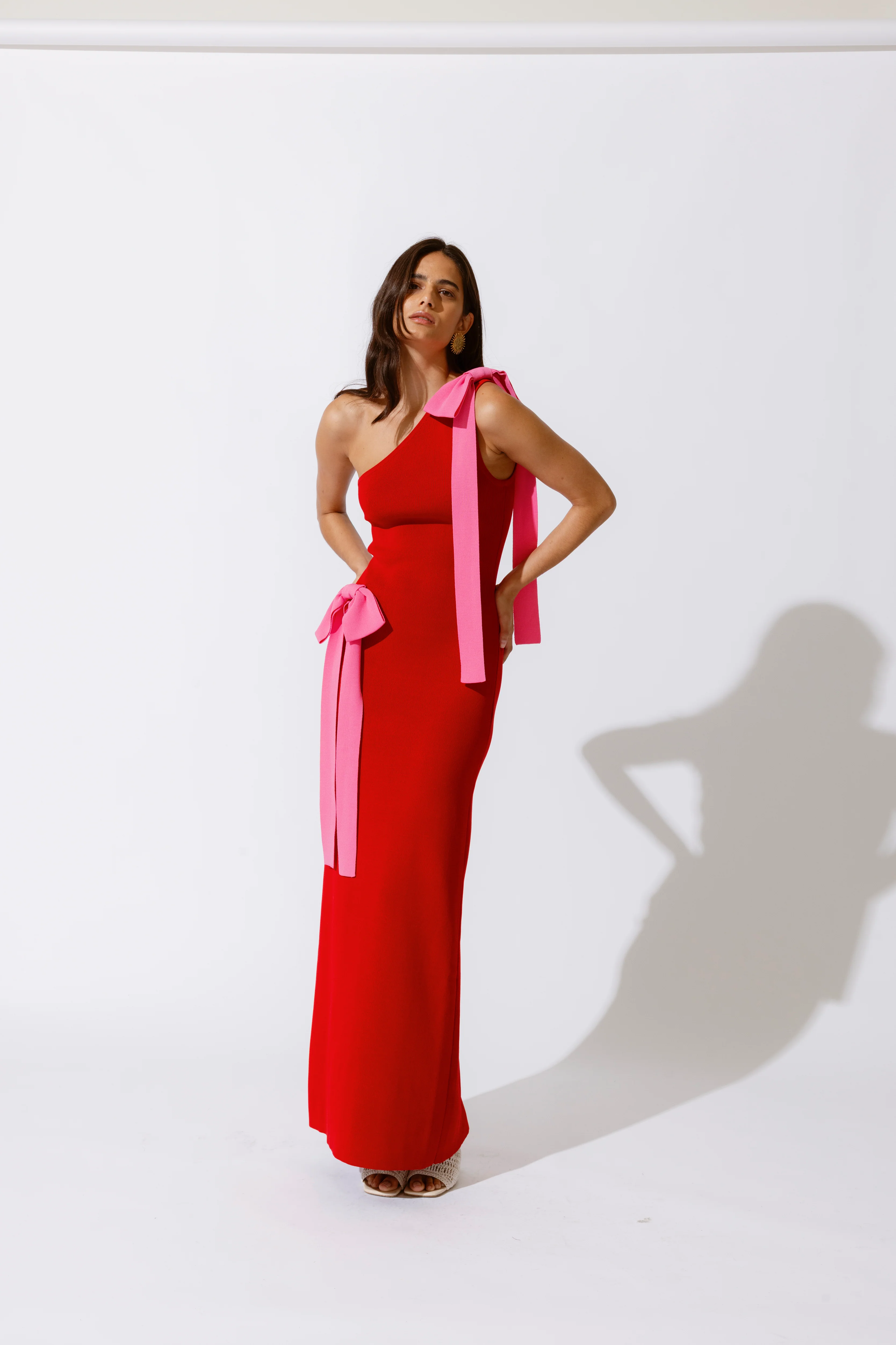 Tacha Maxi Dress - Cherry - Image 7