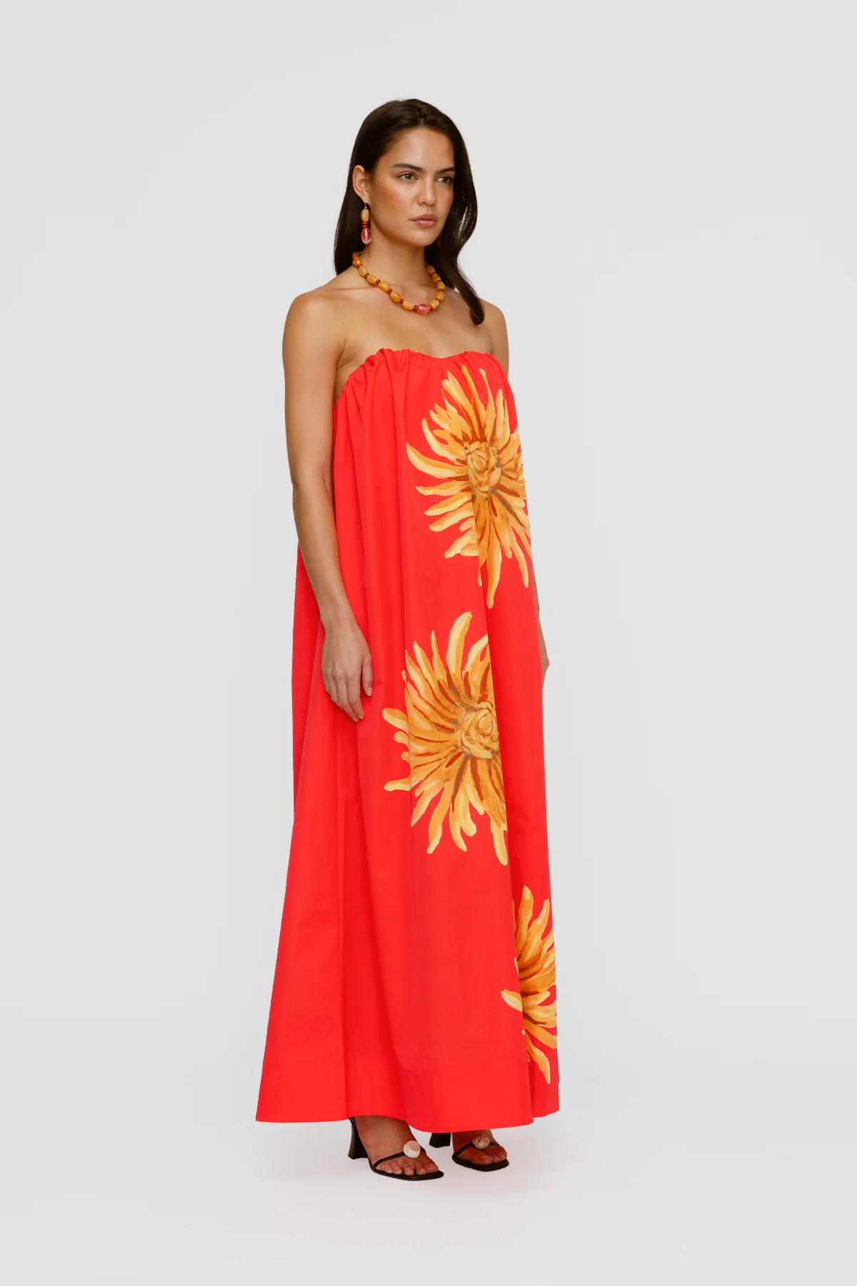 Verona Maxi Dress - Rojo Sunflower - Image 3