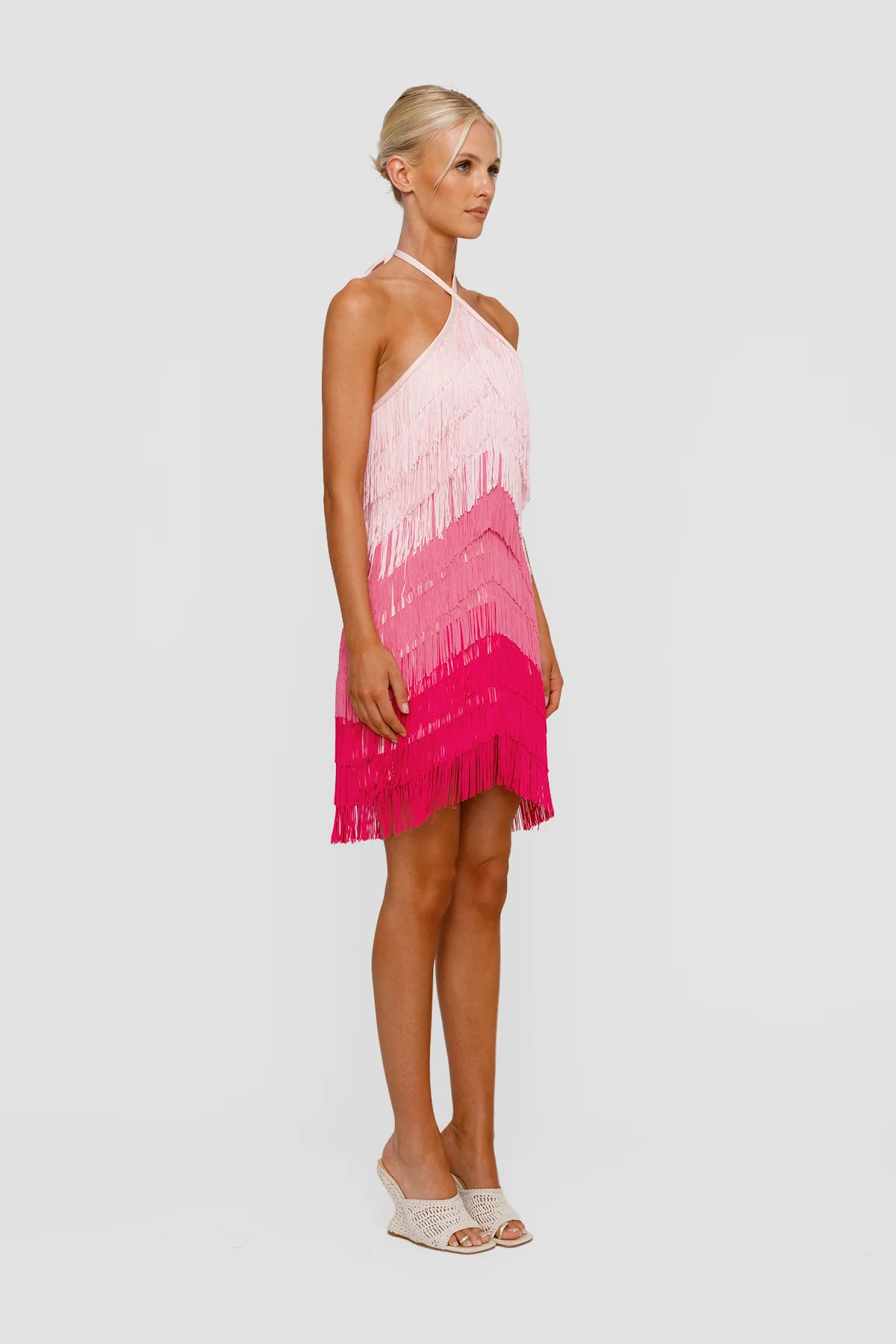Wilde Fringe Mini Dress - Candy - Image 4