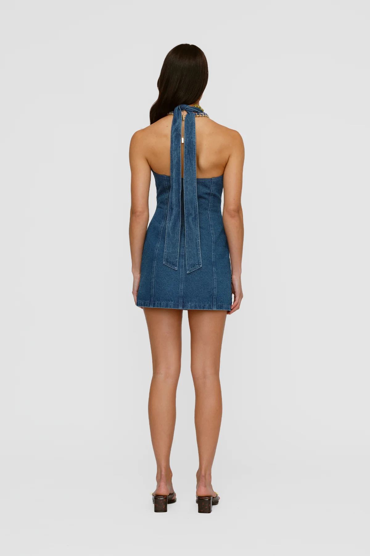 Wynn Denim Mini Dress - Bluestone - Image 5