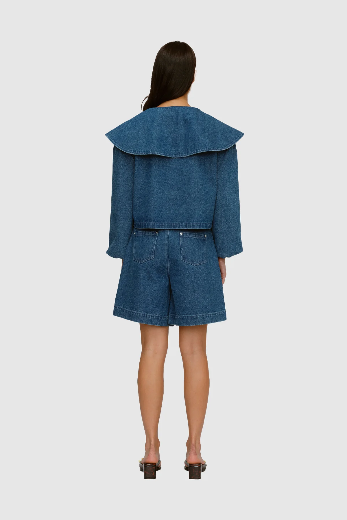Wynn Denim Blouse - Bluestone - Image 5