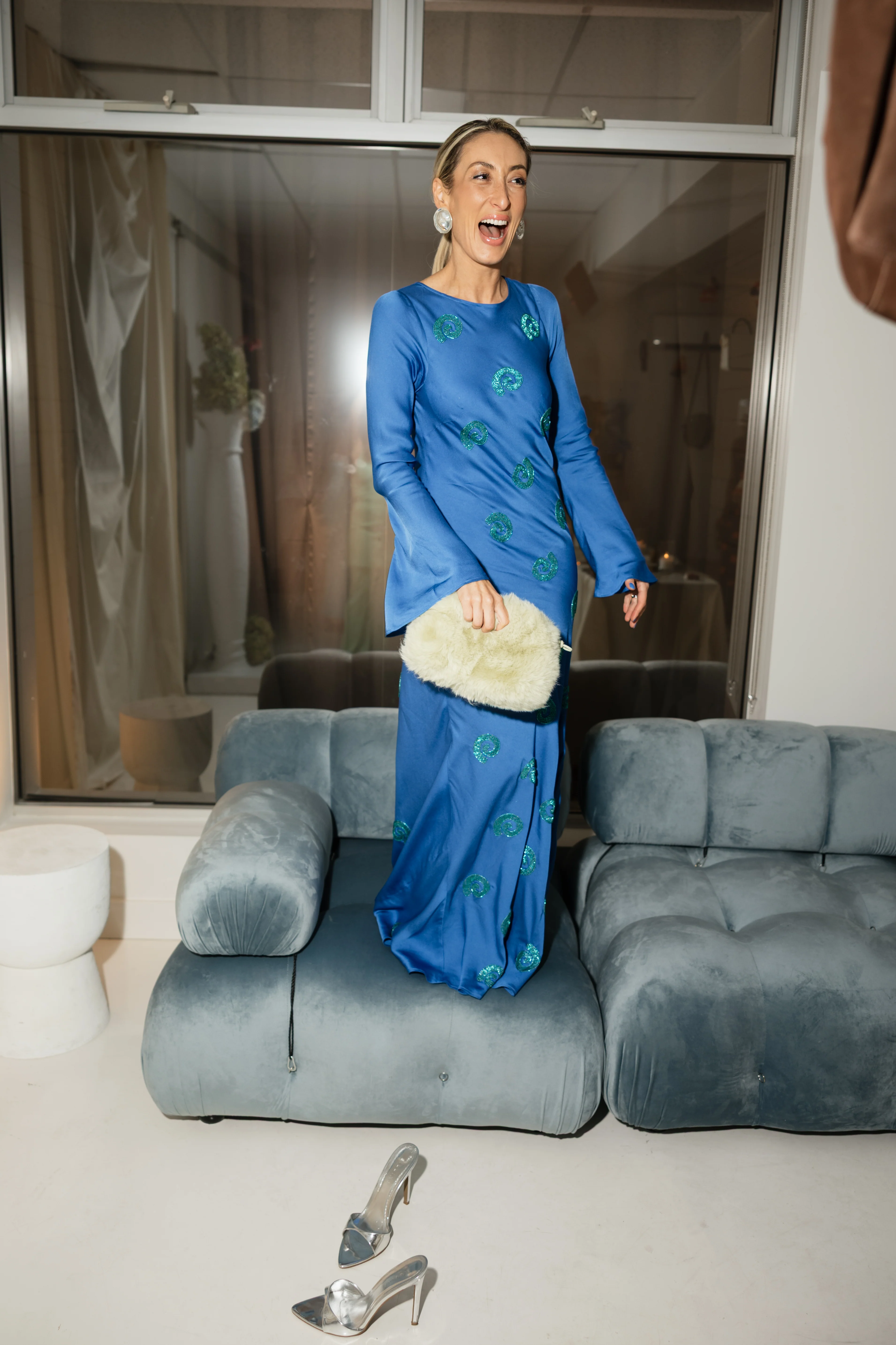 Zephora Maxi Dress - Topaz - Image 2