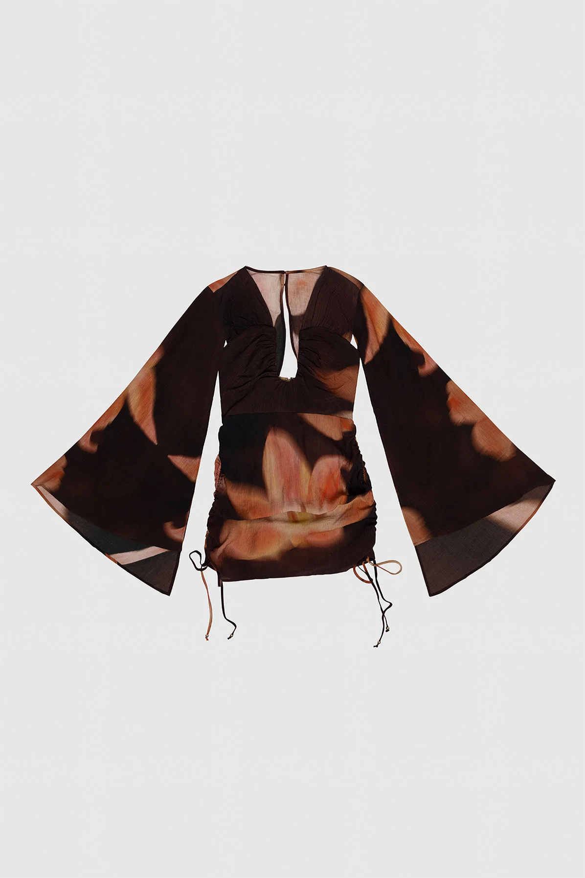 Zoya Mini Dress - Cocoa Flower - Image 6