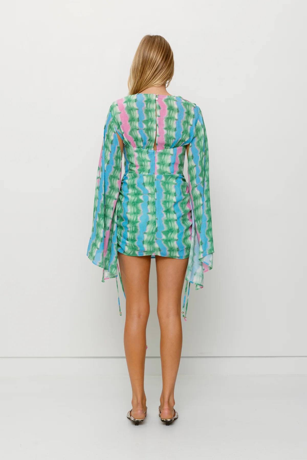 Zoya Mini Dress - Tie Dye Stripe - Image 6